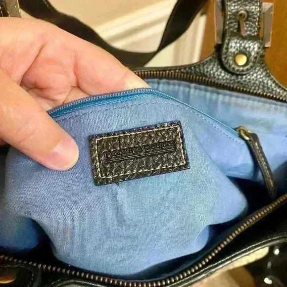 Dooney & Bourke Vintage Signature Canvas Print Small Soft Satchel Shoulder Bag - Picture 10 of 16